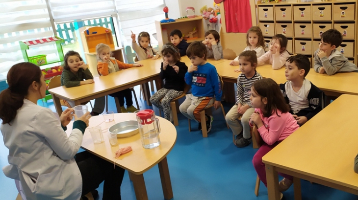 Bayrampaşa Okyanus Koleji Okul Öncesi Öğrencileri Mad Science Etkinliğinde