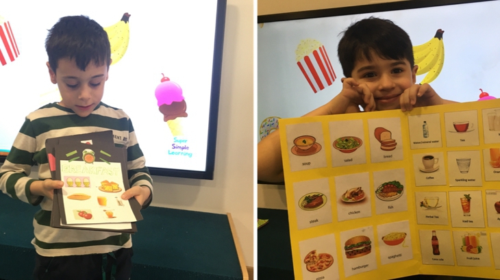 Bayrampaşa Okyanus Koleji Yıldızlar ve Güneş Grubu Life Skills Dersinde Menülerini Sunuyor