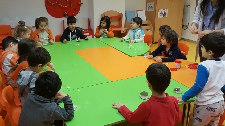 Beykent Okyanus Koleji Okul Öncesi Balıklar Grubu Öğrencileri Sanat Etkinliğinde