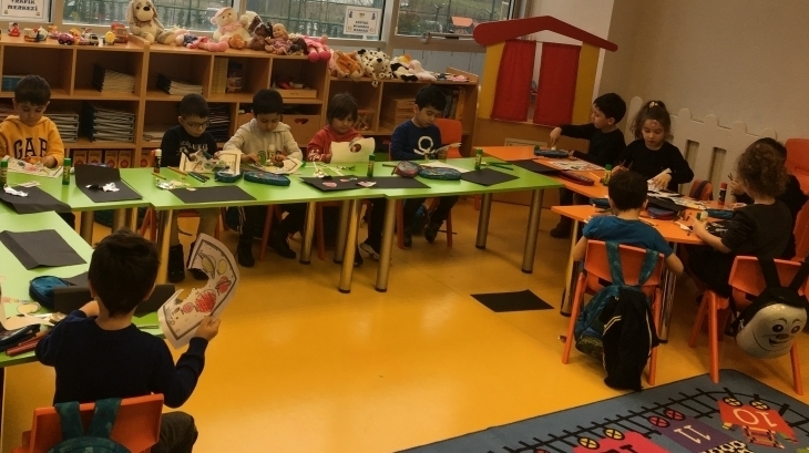 Beykent Okyanus Koleji Okul Öncesi Balıklar Sınıfı Türkçe Dil Etkinliği Dersinde