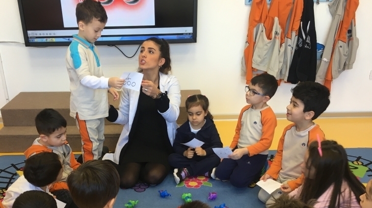 Beykent Okyanus Koleji Okul Öncesi Balıklar Sınıfı Matematik Etkinliği Dersinde