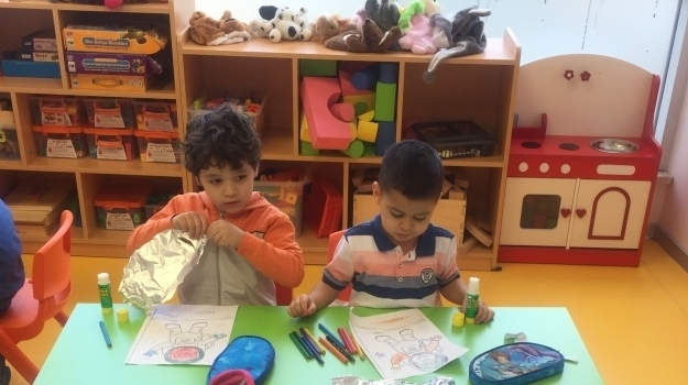 Beykent okyanus Koleji Okul Öncesi Balıklar Grubu Sanat Etkinliği Zamanı