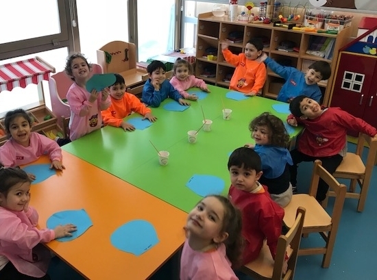 Beykent Okyanus Koleji Okul Öncesi Çiçekler Grubu Öğrencileri Sanat Etkinliğinde