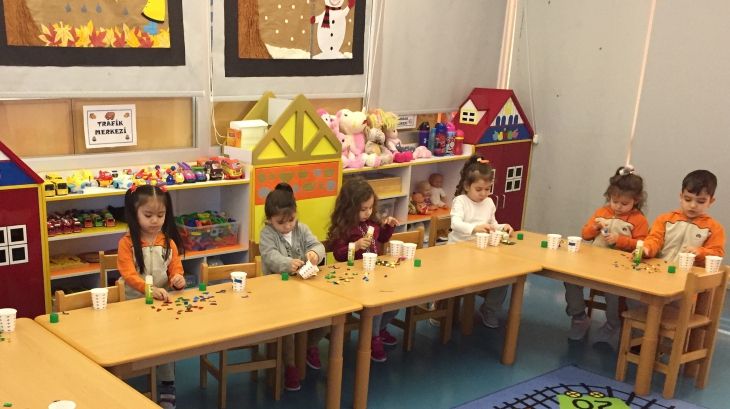 Beykent  Okyanus Koleji Okul Öncesi Çiçekler Grubu Türkçe,Fen ve Sanat Etkinliğinde.