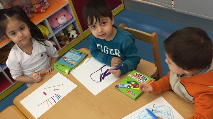 Beykent  Okyanus Koleji Okul Öncesi Çiçekler Grubu Türkçe ve Sanat Etkinliğinde.