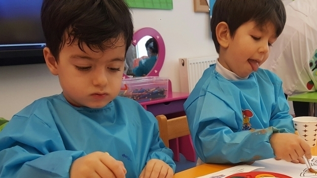 Beykent Okyanus Koleji Okul Öncesi Çiçekler Grubu Öğrencileri Okuma Yazma Etkinliğinde