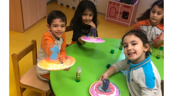 Beykent  Okyanus Koleji Okul Öncesi Gökkuşağı  Grubu Sanat Etkinliğinde.