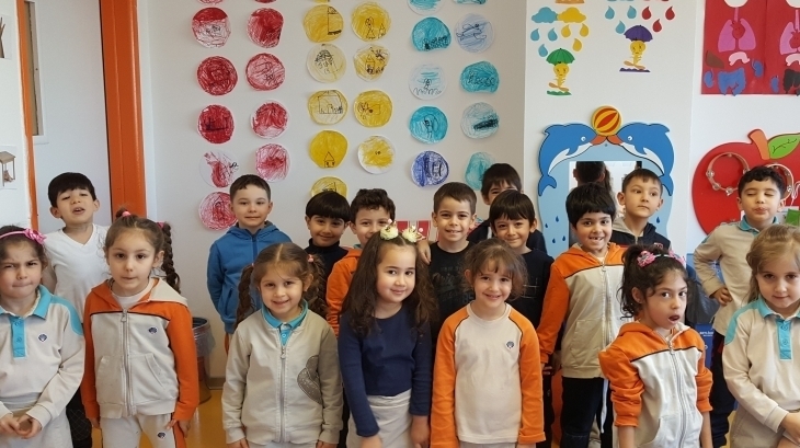 Beykent Okyanus Koleji Okul Öncesi Güneş  Grubu Öğrencileri Sanat Etkinliğinde