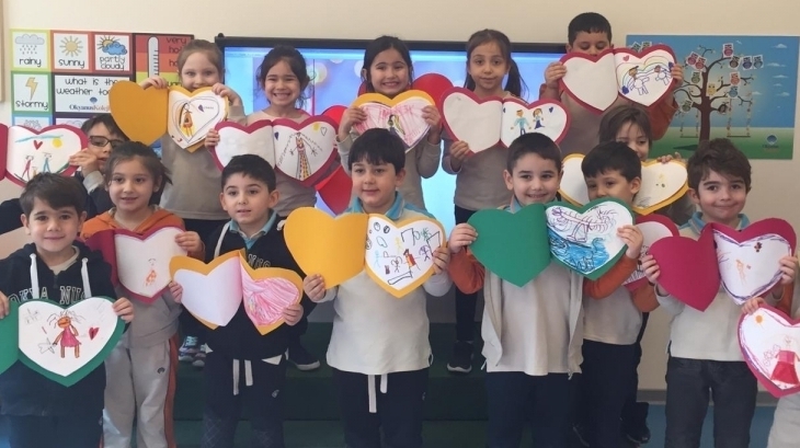 Bornova Okyanus Koleji Okul Öncesi Öğrencilerimiz Sevgi Günü Etkinliğinde