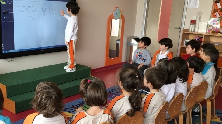 Çekmeköy Okyanus Koleji Okul Öncesi Gökkuşağı Grubu Matematik Etkinliğinde