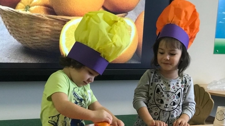Çekmeköy Okyanus Koleji, Okul öncesi Çiçekler Grubu Fen-Matematik Etkinliğinde