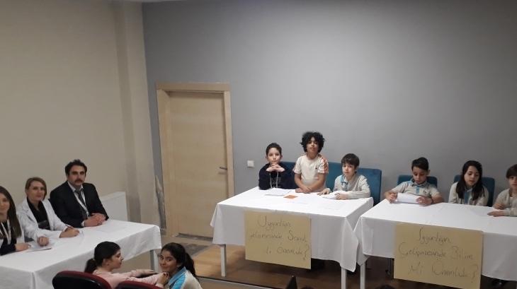 Eryaman Okyanus Koleji İlkokul Kademesi 4.Sınıf Öğrencileri Münazara Etkinliğinde