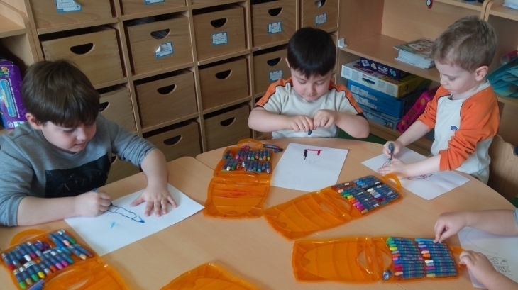 Eryaman Okyanus Koleji Okul Öncesi Bölümü İnciler Sınıfı Öğrencileri Resim Etkinliğinde
