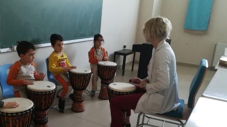 Eryaman Okyanus Koleji Okul Öncesi Bölümü Öğrencileri Yetenek Dersinde