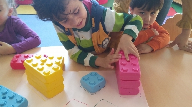 Eryaman Okyanus Koleji Okul Öncesi Bölümü Rüzgar Grubu Öğrencileri Fen Matematik Etkinliğinde