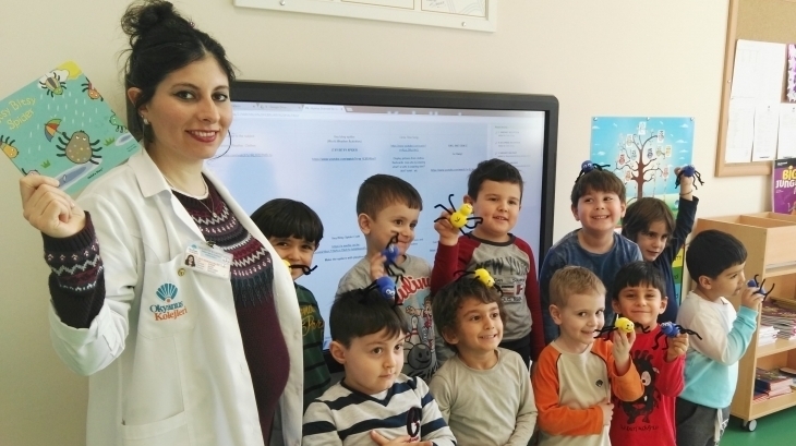 Eryaman Okyanus Koleji Okul Öncesi İnciler Sınıfı İngilizce Dersinde Hikaye Okuyup Etkinlik Yaptılar