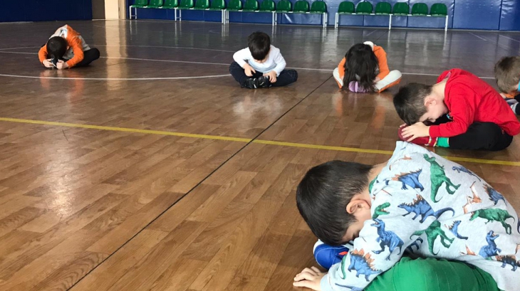 Eryaman Okyanus Koleji Okul Öncesi Kademesi Öğrencileri  Beceri Koordinasyon Dersindeler