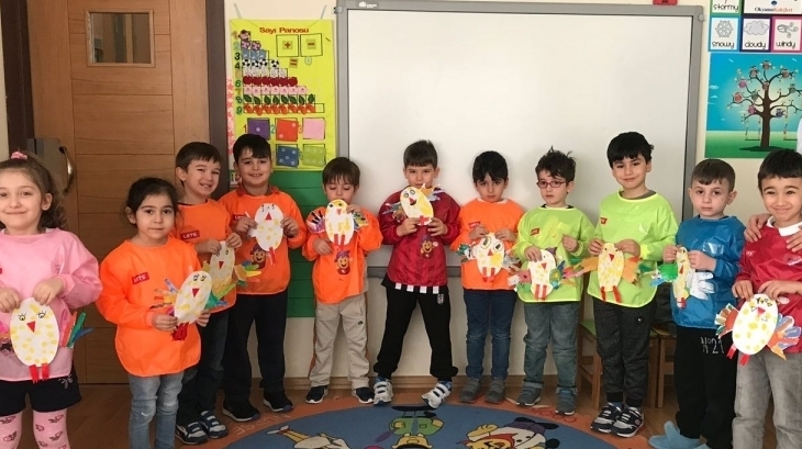 Fatih Okyanus Koleji Okul Öncesi Yıldızlar Grubu Sanat Dersinde