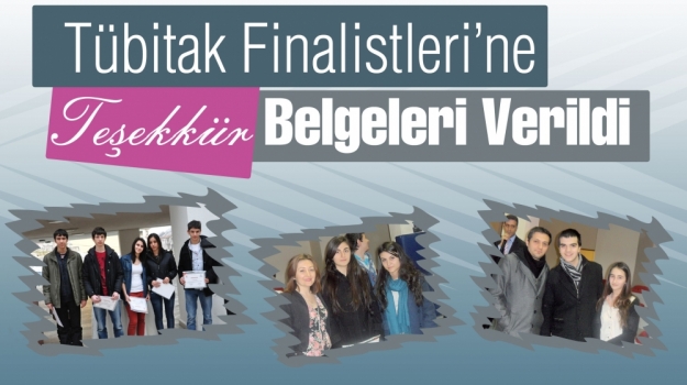 Finalist Öğrencilere Teşekkür