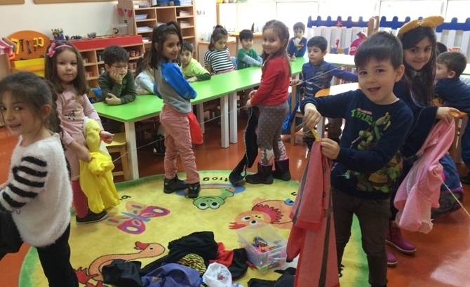 Güneşli Okyanus Koleji Okul Öncesi Gökkuşağı Grubu Oyun Etkinliğinde