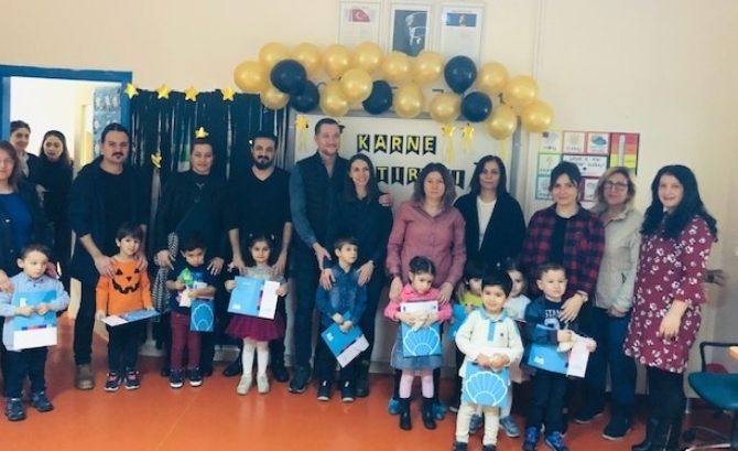 Güneşli Okyanus Koleji Okul Öncesi Öğrencileri Karne Heyecanı Yaşıyorlar