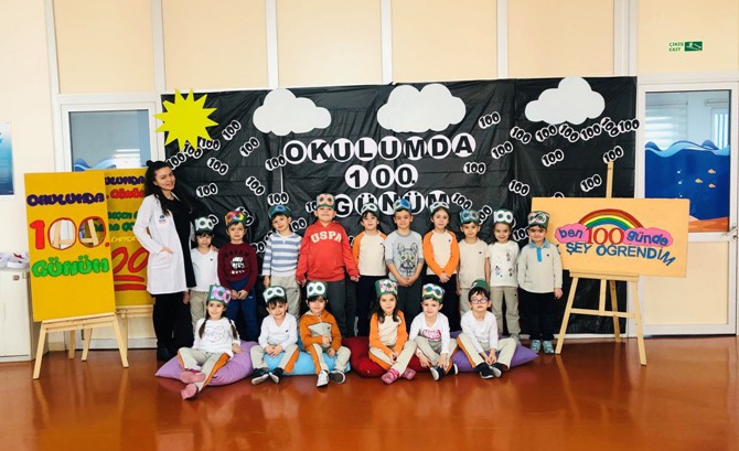 Güneşli Okyanus Koleji Okul Öncesi Öğrencileri 100. Gün Kutlaması Yaptı