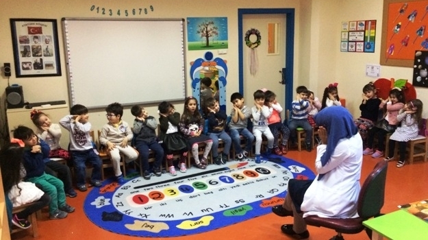 Güneşli Okyanus Koleji Okul Öncesi Balıklar Grubu Türkçe Dil Etkinliğinde