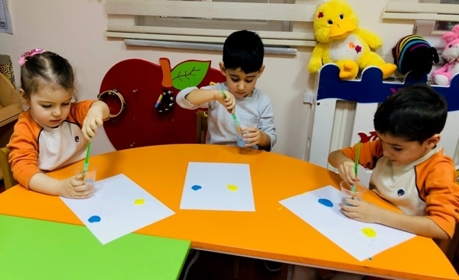 Güneşli Okyanus Koleji Okul Öncesi Çiçekler Grubu Fen ve Doğa Dersinde