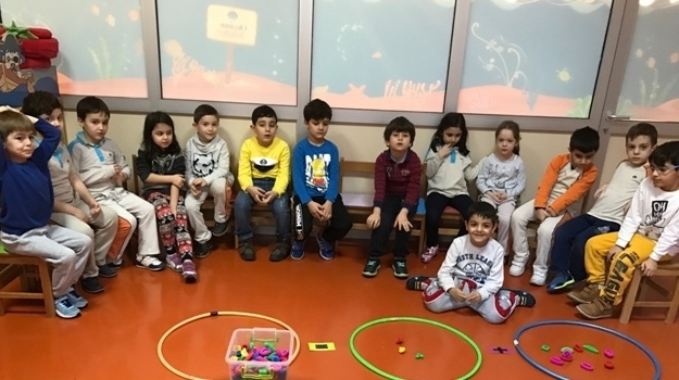 Güneşli Okyanus Koleji Okul Öncesi Gezegenler Grubu Okuma Yazma Hazırlık Çalışmasında