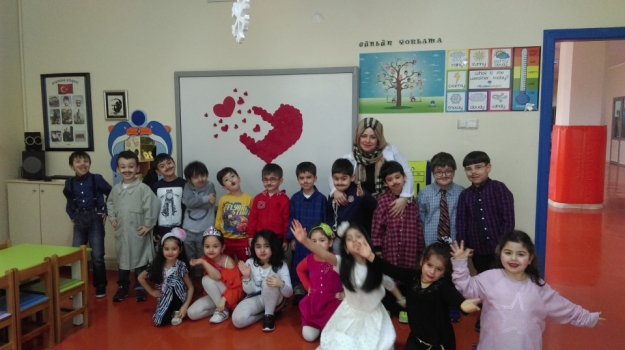 Güneşli Okyanus Koleji Okul Öncesi Gökkuşağı Grubu Ailemi Tanıyorum Etkinliğinde