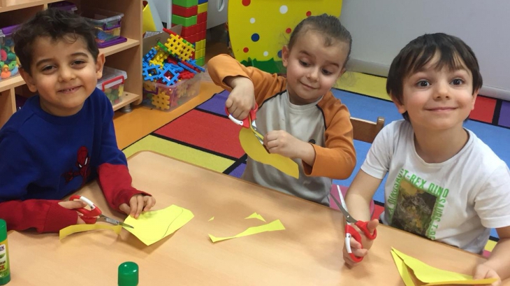 Halkalı Okul Öncesi Balıklar Grubu Sanat Etkinliğinde.