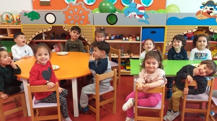 Halkalı Okul Öncesi Çiçekler Grubu Öğrencileri Yeşil Partisinde