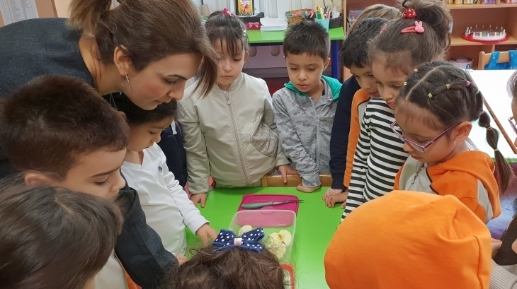 Halkalı Okul Öncesi Yıldızlar Grubu Öğrencileri Aile Katılım Etkinliğinde.