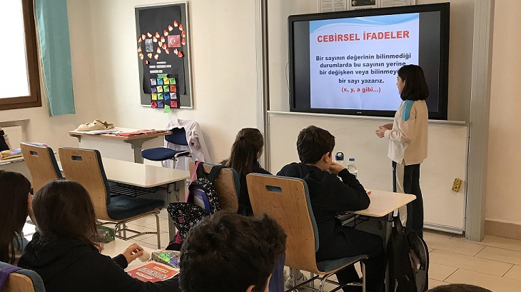 İncek Okyanus Kolejinde Matematik etkinliği