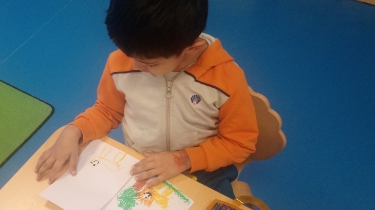 İncek Okyanus Yıldızlar Grubu Türkçe Etkinliğinde Hayvanlar Konulu Kitap Yaptılar .