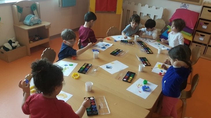Kemerburgaz Okyanus Koleji Çiçekler Grubu Sanat Etkinliğinde