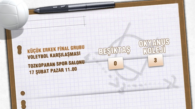 Küçük Erkek Voleybol Takımı'ndan Galibiyet