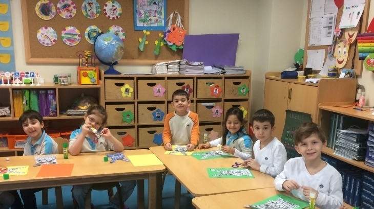 Mavişehir Okyanus Koleji Okul Öncesi Çiçekler Grubu Sanat Etkinliğinde