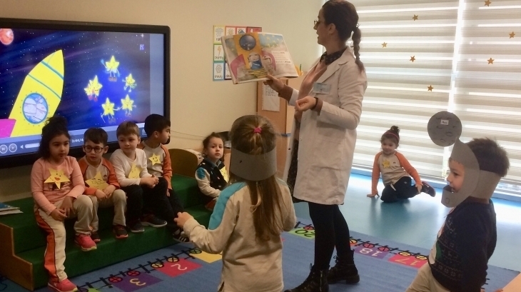 Mavişehir Okyanus Koleji Okul Öncesi İnciler Grubu İngilizce Dersinde