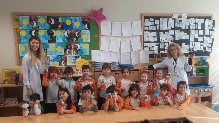 Mavişehir Okyanus Koleji Okul Öncesi Yıldızlar Grubu İngilizce Dersinde