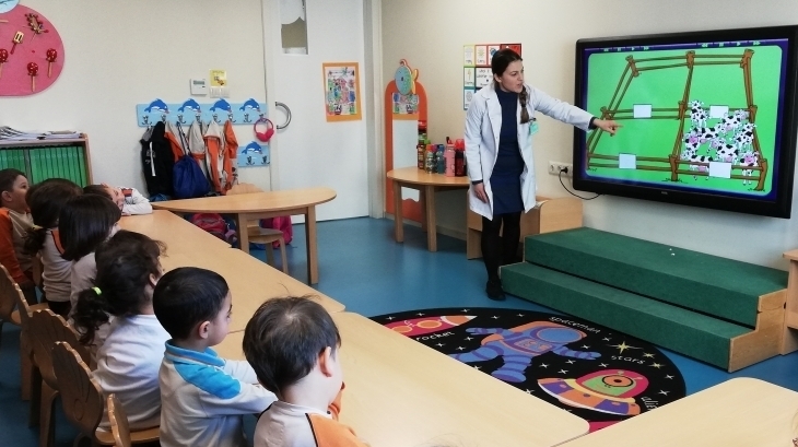 Mavişehir Okyanus Koleji Okul Öncesi Yunuslar Grubu Fastrackids Dersinde