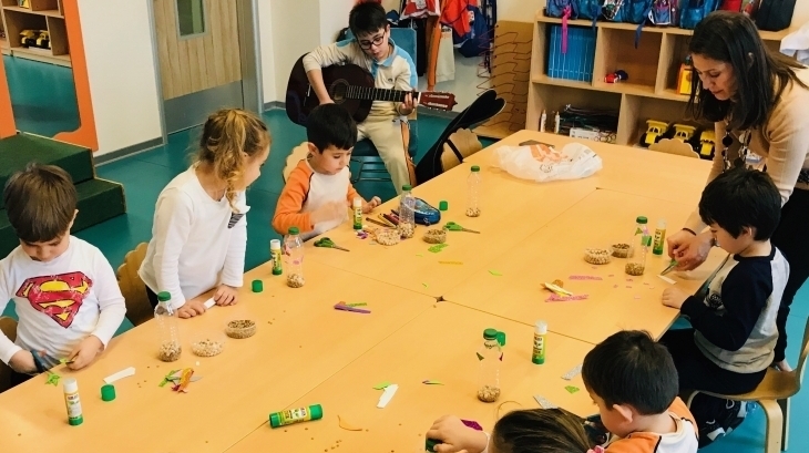 Nilüfer Okyanus Koleji okul Öncesi Yunuslar Grubu Aile Katılımı Etkinliğinde
