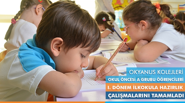 Okul Öncesi A Grubu Öğrencileri 1. Dönem İlkokula Hazırlık Çalışmalarını Tamamladı