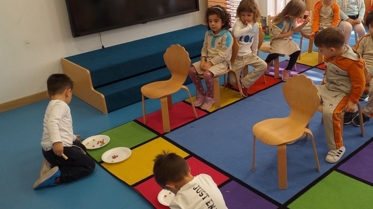 Okul Öncesi Çiçekler Sınıfı Fen Doğa Dersinde Hızlı Ol Kazan Oyununu Öğrendi