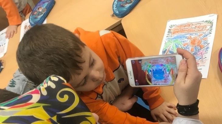 Okul Öncesi Yunuslar Grubu Öğrencileri Sanat Etkinliğinde