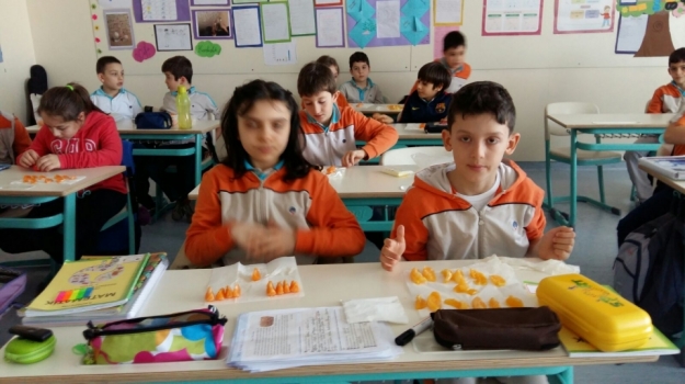 Okyanus Koleji Ataşehir İlkokulu 4. Sınıf Öğrencileri Kesir ve Çeşitlerini Öğreniyor