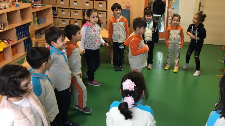 Okyanus Koleji Okul Öncesi Kademesi Öğrencileri Drama Dersinde