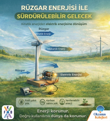 Okyanus Kolejleri Kampüslerimizde Rüzgâr Türbini Etkinliği Başlıyor!