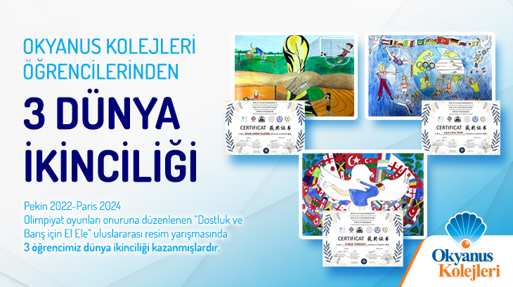 Okyanus Kolejleri Öğrencilerinden 3 Dünya İkinciliği