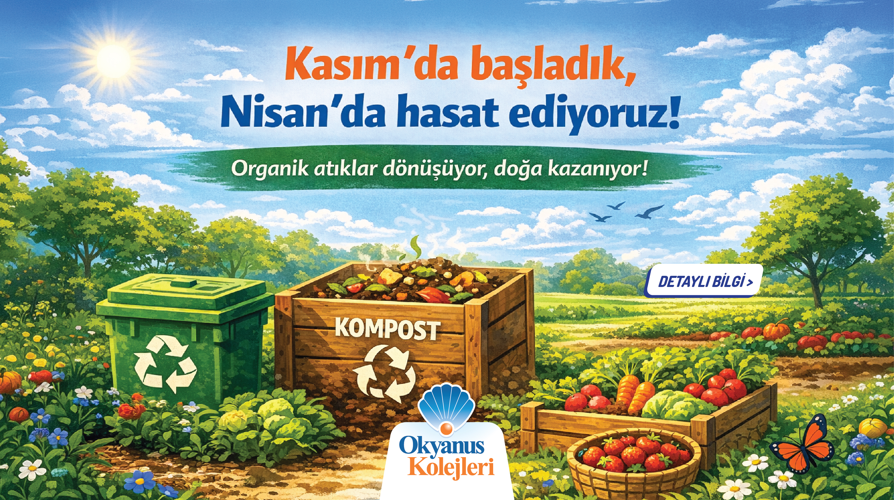 Organik atıklar dönüşüyor, doğa kazanıyor!